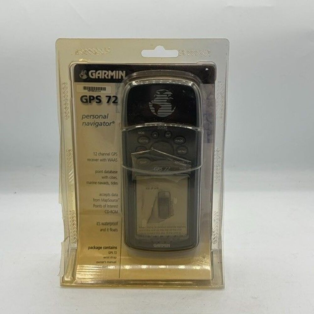 NIB Garmin GPS 72 Handheld Personal Navigator Marine Fishing Hiking Hunting NEW